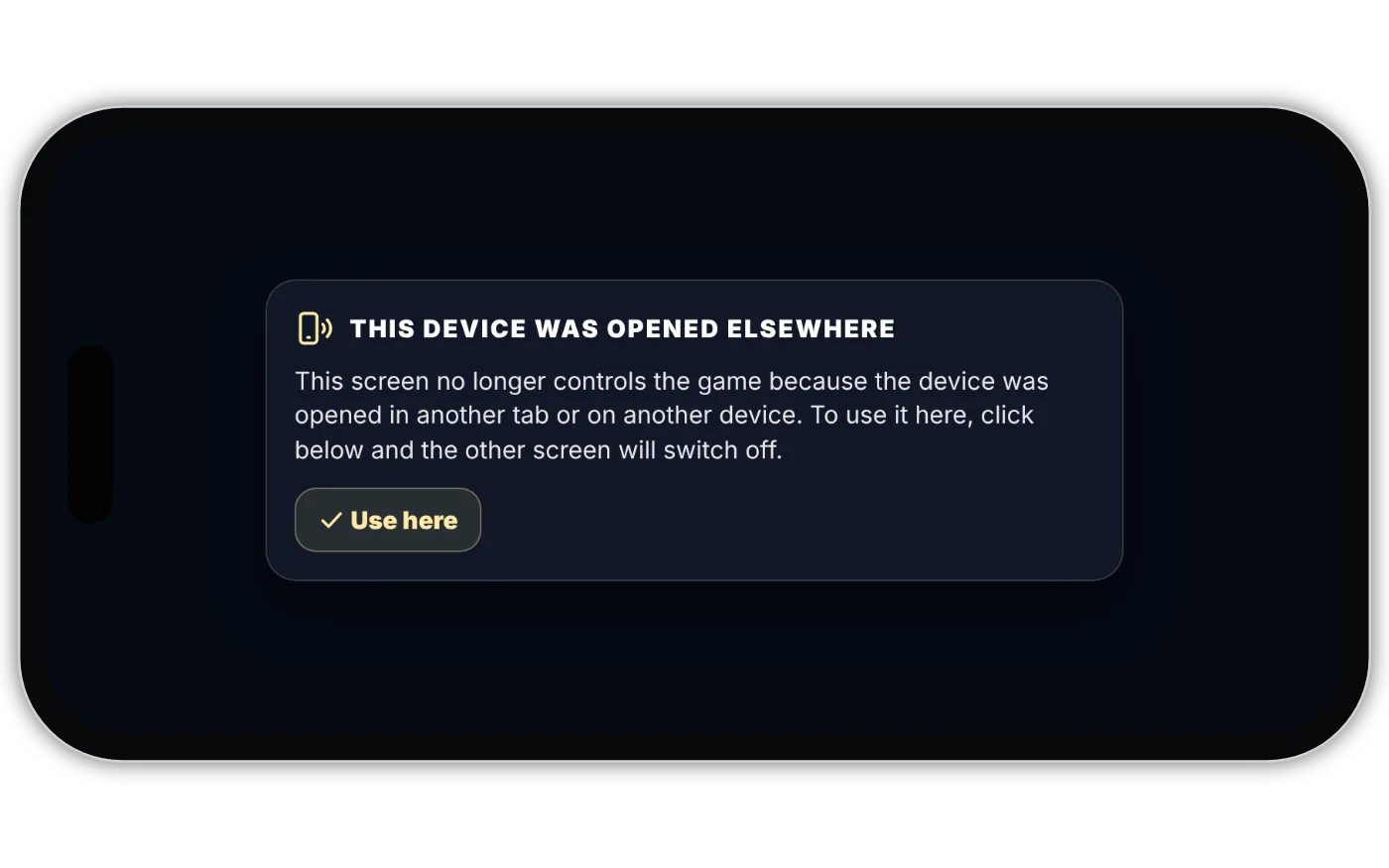 The previous buzzer screen — the device was opened elsewhere