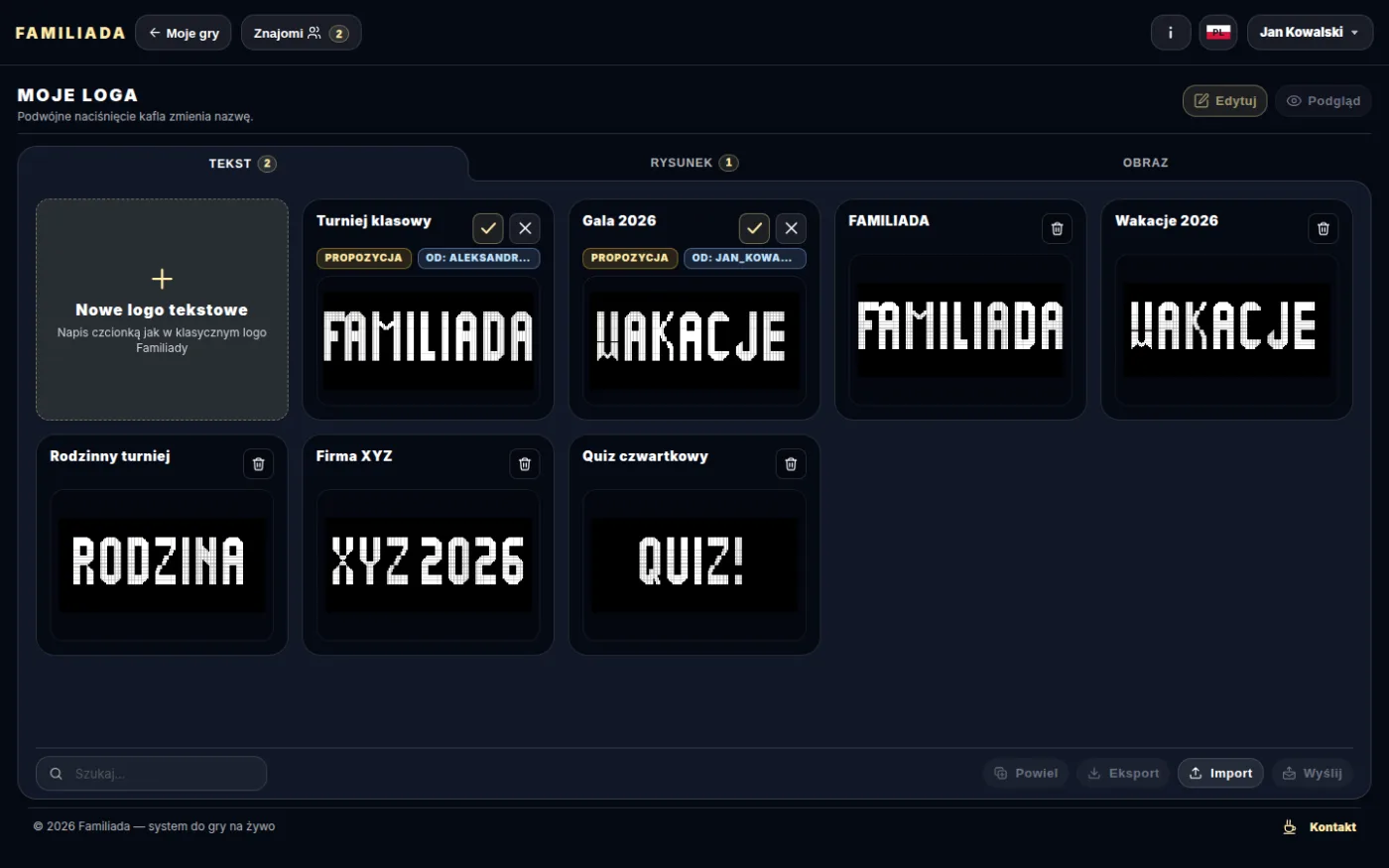 Otrzymane kopie logo