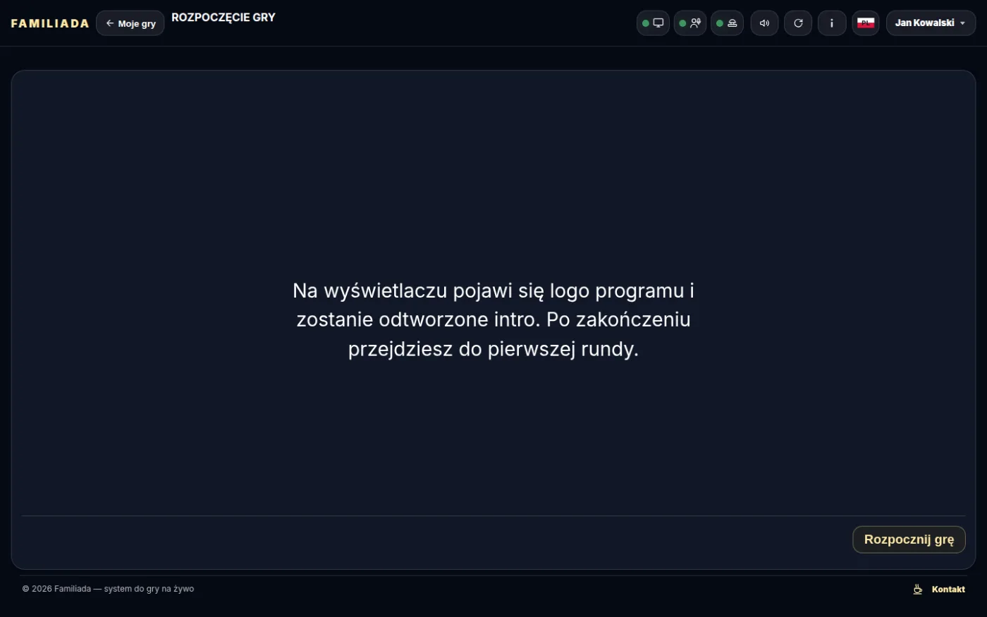 Rozpoczęcie gry