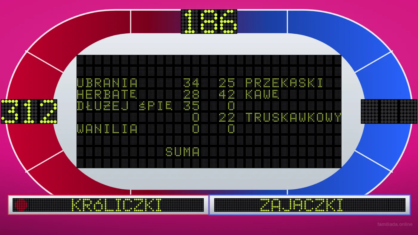 Wyświetlacz — odpowiedzi obu graczy